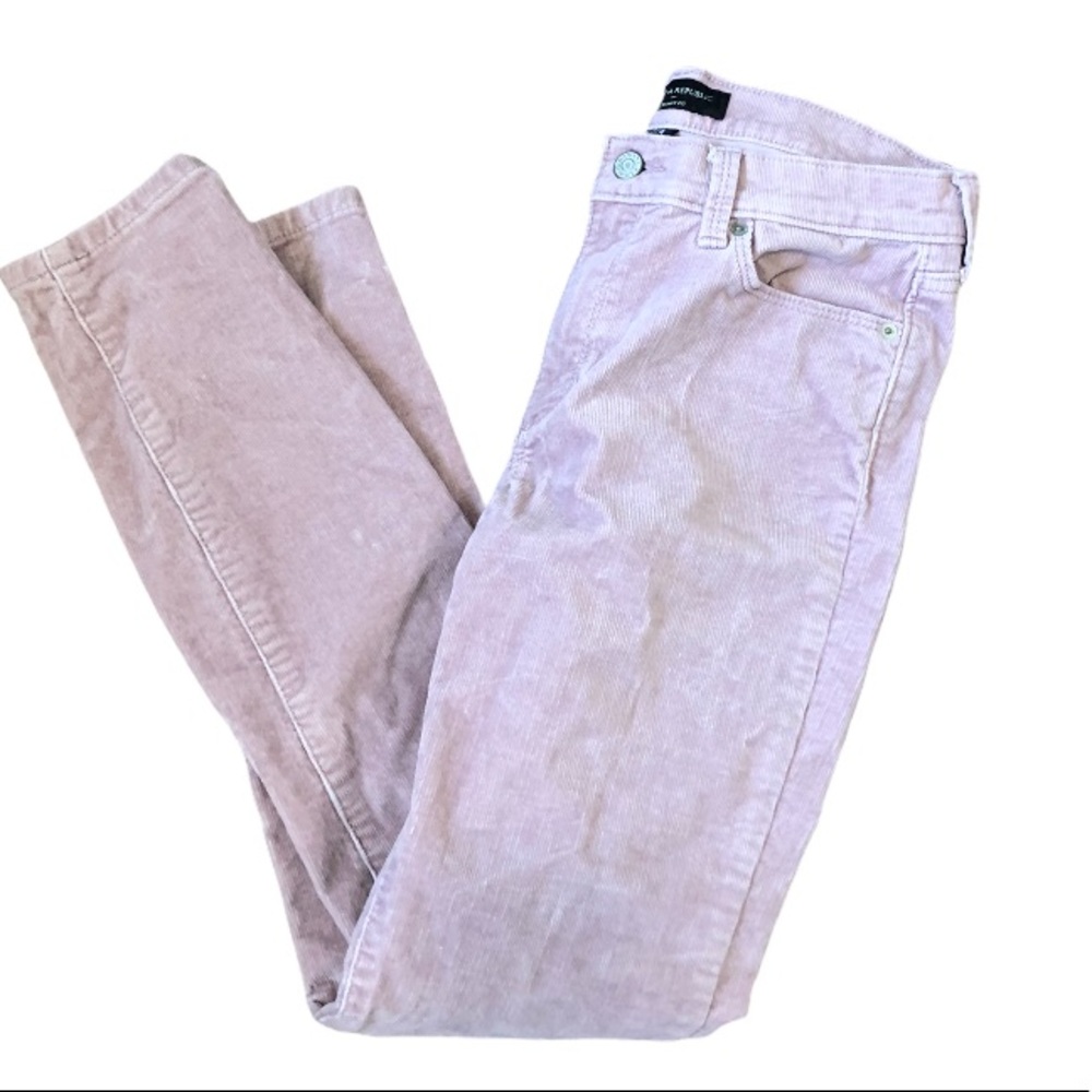 BANANA REPUBLIC‎ DUSTY PINK SKINNY CORDS 4